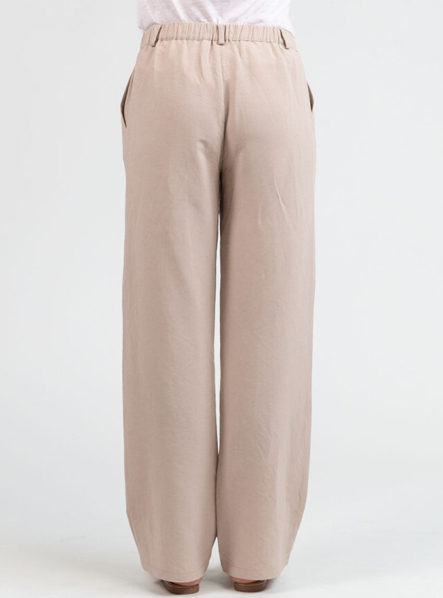 Maison Solfin - Pantalon femme large lin beige – 50