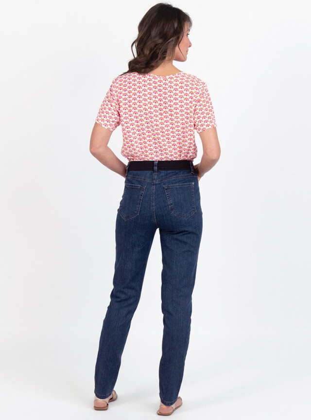 Maison Solfin - Jean femme en coton bleu indigo – 50