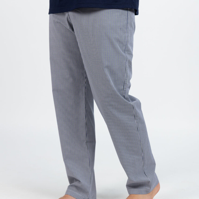 Maison Solfin - Pyjama homme en coton à carreaux verts – 6