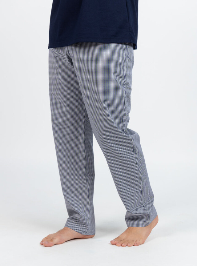 Maison Solfin - Pyjama homme en coton à carreaux verts – 6