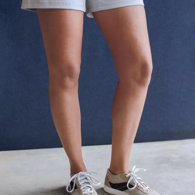 1083 - SNEAKERS LIN VEGAN 901V microfibre beige bleu Unisexe
