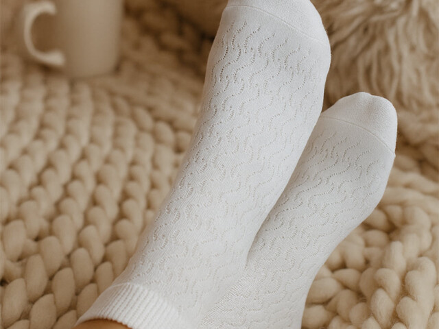 923 1 2 socquettes femme coton blanc Maison-solfin - Socquettes femme en coton blanc – 41/42