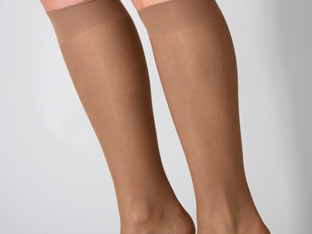 949 BEI 1 mi bas femme beige Maison-solfin - Mi-bas 30 deniers beige – 39/41