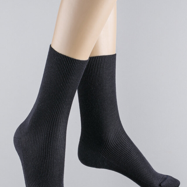Maison-solfin - Mi-chaussettes pure laine bleu marine – 45/46