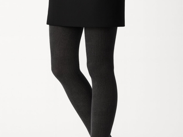 974 NOI 2 collants laine noir Maison-solfin - Collants en laine mérinos noir – 4