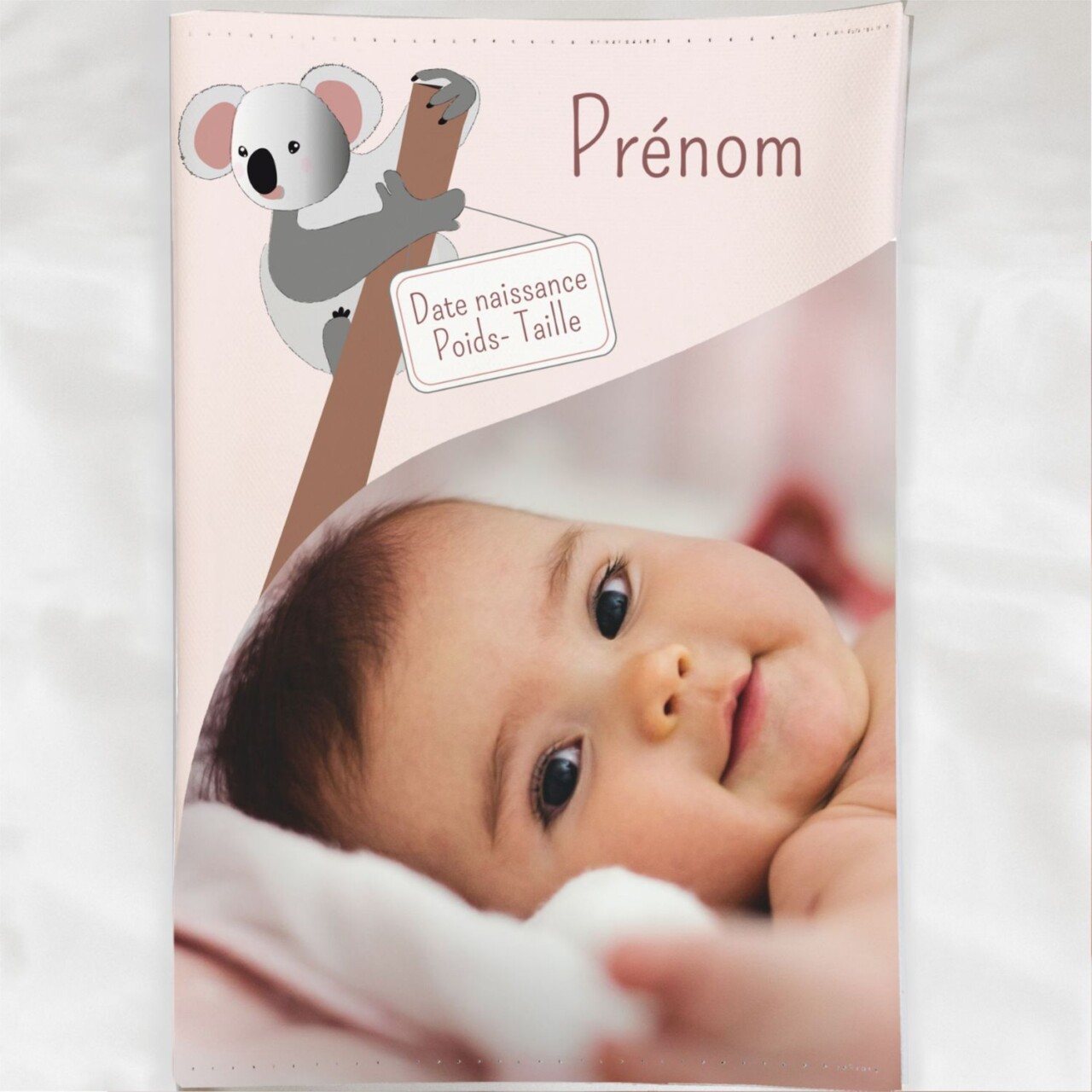 9zxr54KQG SzqfQVLDf ffffff customall - Protège carnet de santé bébé fille personnalisé – Thème Koala – oui