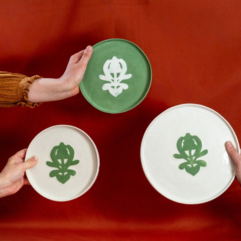 Maison Primavera - Assiette à dessert verte Cœur - Origines