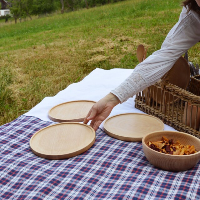 Maison Primavera - Assiette en bois - Origines – Personnalisée (+ 5€)
