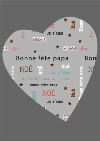 L’Atelier BABY’SPHERE - Affiche personnalisée avec messages et prénoms pour papa
