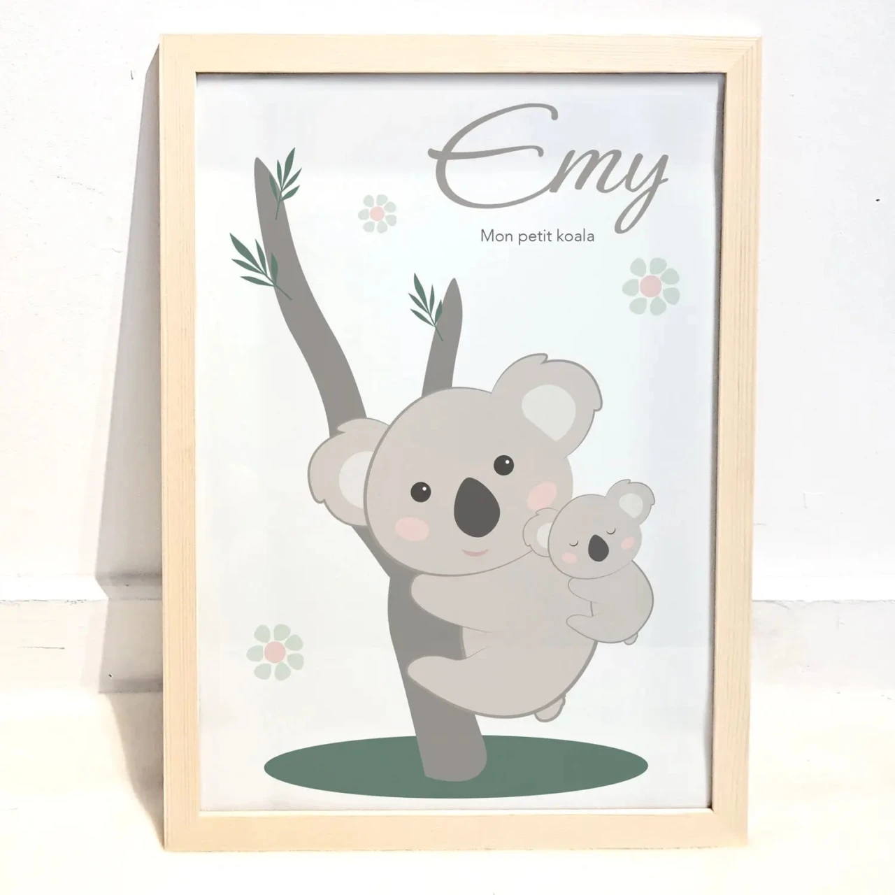 Affiche koala Atelier Baby’Sphère - Affiche personnalisée koala et son petit – "Mon petit koala" – Affiche 60x40cm