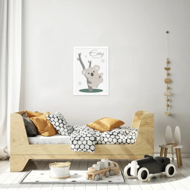 Atelier Baby’Sphère - Affiche personnalisée koala et son petit – "Mon petit koala" – Affiche 60x40cm