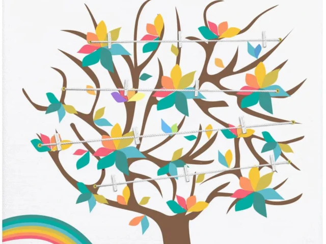 Atelier Baby’Sphère - Arbre généalogique aux feuilles multicolores