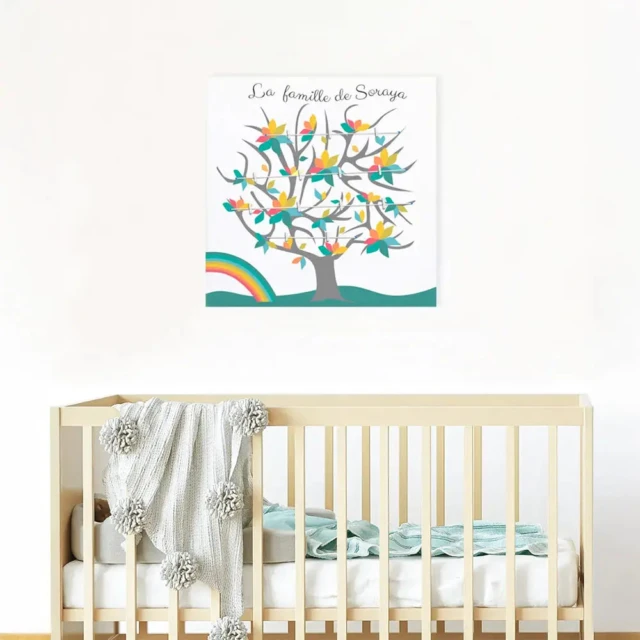 Atelier Baby’Sphère - Arbre généalogique aux feuilles multicolores
