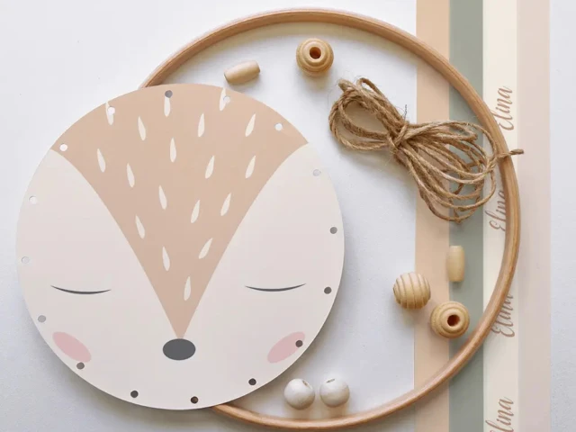 Atelier Baby’Sphère - Kit capteur de rêves biche endormie personnalisé