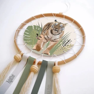 L’Atelier BABY’SPHERE - Kit pour fabriquer un attrape-rêve jungle personnalisé