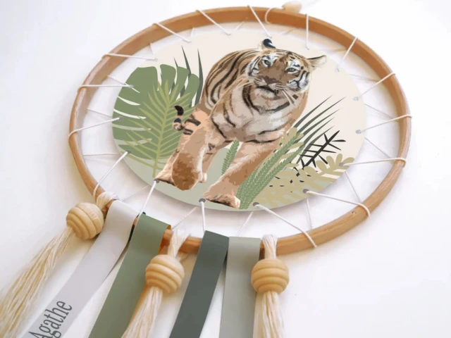 Atelier Baby’Sphère - Kit pour fabriquer un attrape-rêve jungle personnalisé