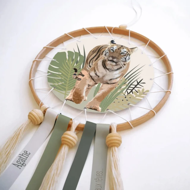 L’Atelier BABY’SPHERE - Kit pour fabriquer un attrape-rêve jungle personnalisé