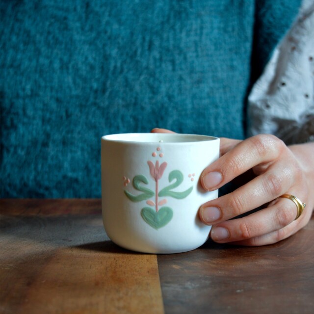 Maison Primavera - Bougie tasse à café - Origines – Base cœur clair