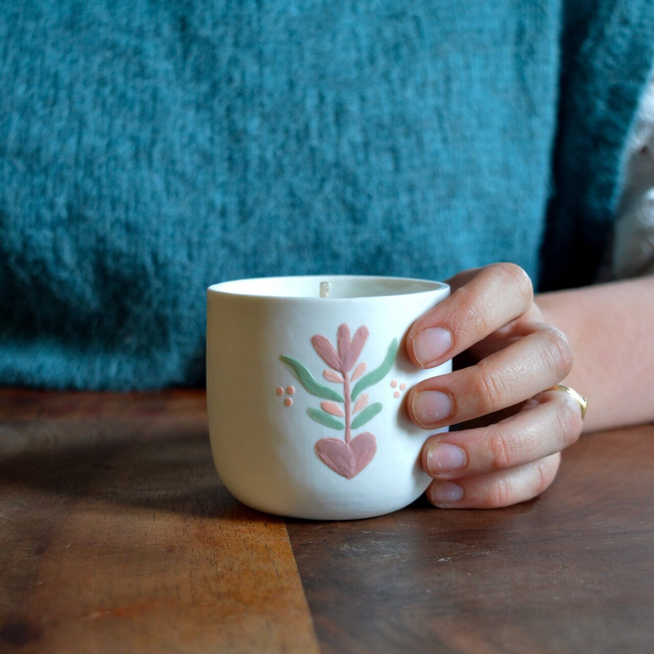 Maison Primavera - Bougie tasse à café - Origines – Base cœur clair