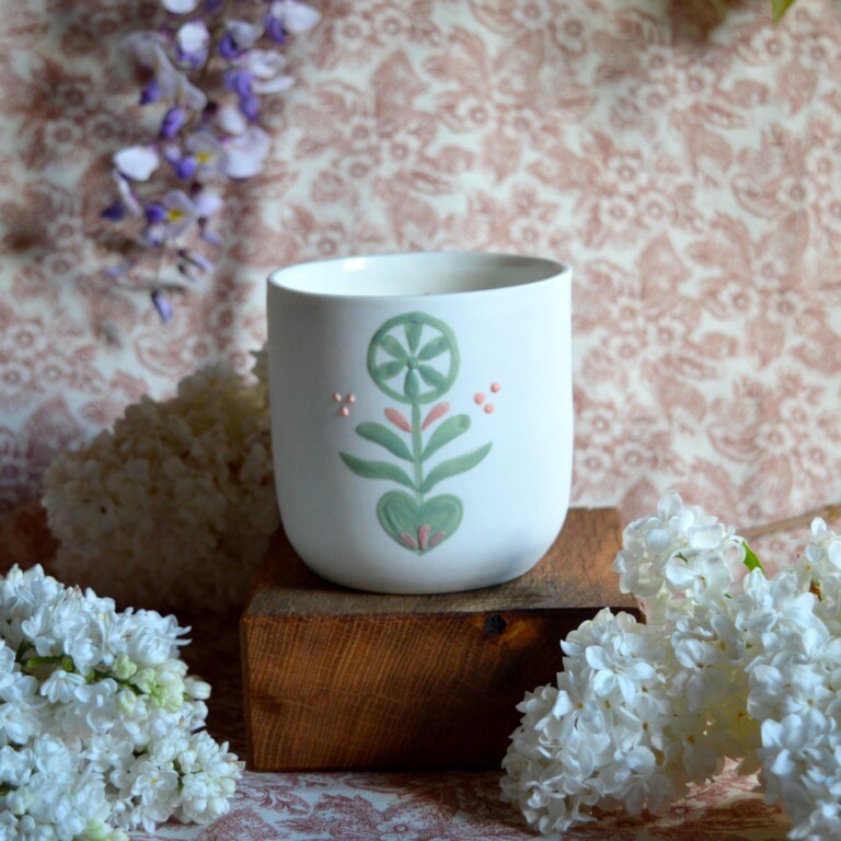 Maison Primavera - Bougie tasse à thé - Origines – Feuillage vert