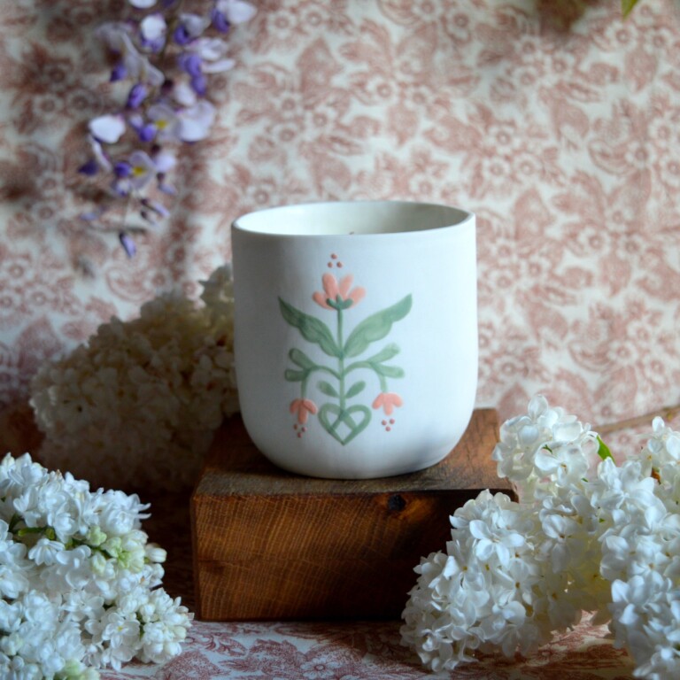Maison Primavera - Bougie tasse à thé - Origines – Feuillage vert