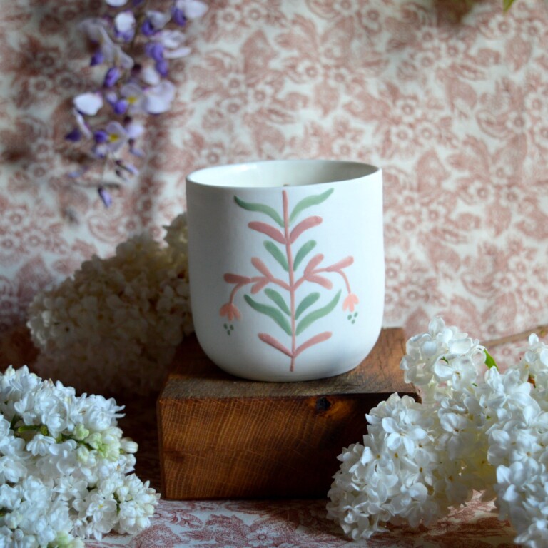 Maison Primavera - Bougie tasse à thé - Origines – Feuillage vert