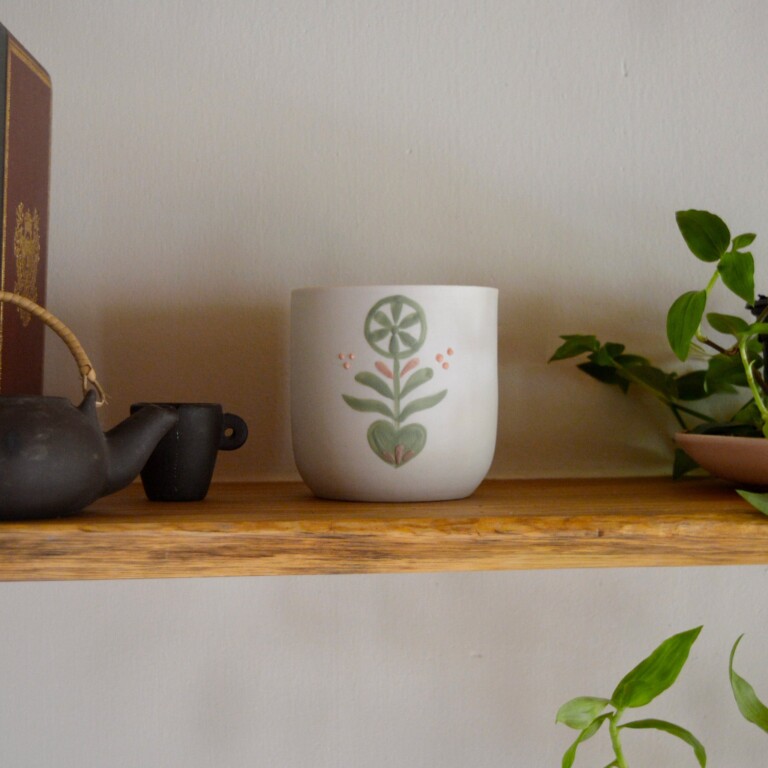 Maison Primavera - Bougie tasse à thé - Origines – Feuillage vert