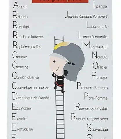 Atelier Baby’Sphère - Bannière personnalisée avec les mots des pompiers