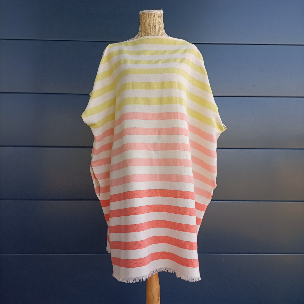 Bichon poncho Aux Bains Français - Poncho de Plage Rayé – Bichon_