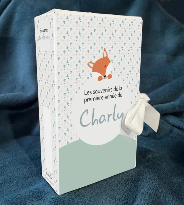 Atelier Baby’Sphère - Coffret Naissance Petit Renard – Cadeau Bébé Personnalisé et Évolutif