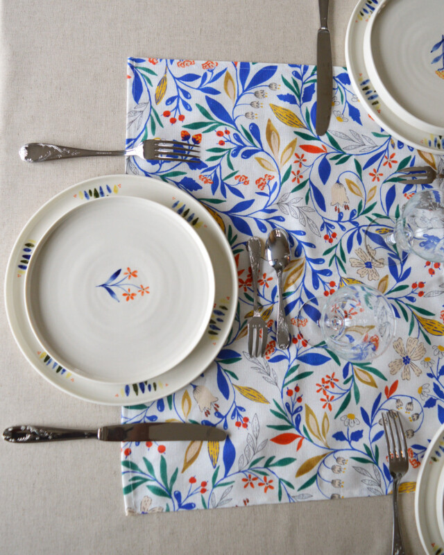 Maison Primavera - Chemin de table - motif Primavera