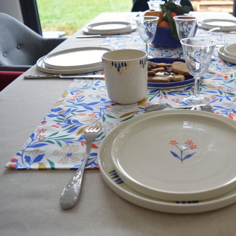 Maison Primavera - Chemin de table - motif Primavera