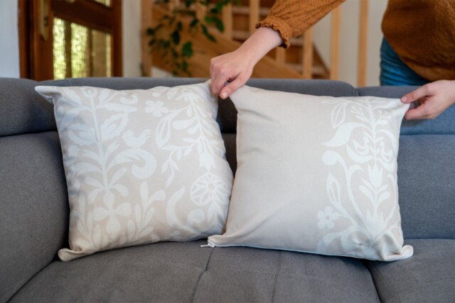 Maison Primavera - Coussin Grès rose - Origines