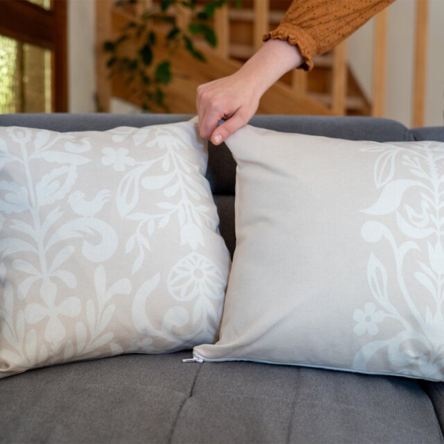 Maison Primavera - Coussin Grès rose - Origines