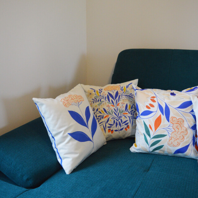 Maison Primavera - Coussin Galanthus - motif Primavera