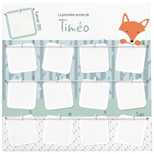L’Atelier BABY’SPHERE - Cadre de la première année sur le thème déco du renard