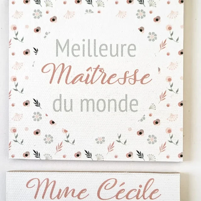 Atelier Baby’Sphère - Magnets bois et toile maîtresse personnalisés