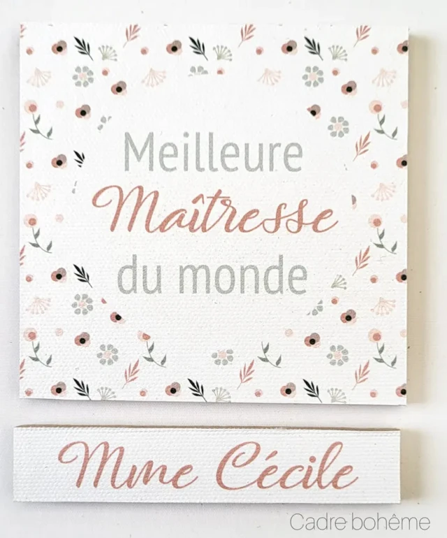 Atelier Baby’Sphère - Magnets bois et toile maîtresse personnalisés