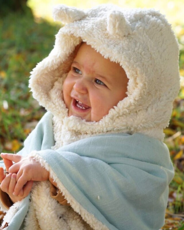 Petit Pote - Cagoule Ourson bébé & enfant / Coton Bio