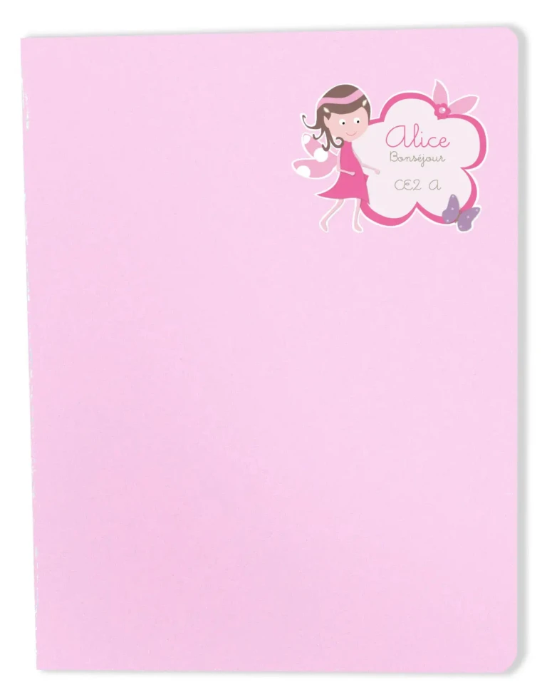 Atelier Baby’Sphère - Etiquettes et décor cahier sur le thème princesse des fleurs
