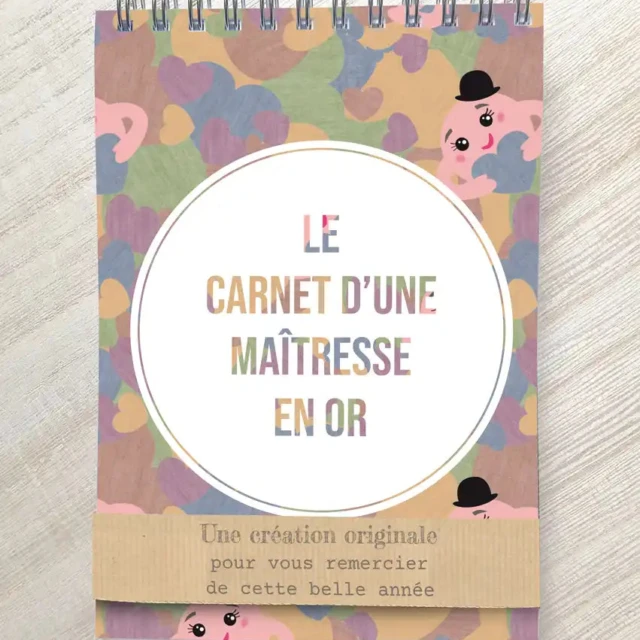 Atelier Baby’Sphère - Carnet pour maîtresse en or ou magicienne du savoir