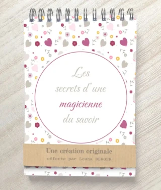L’Atelier BABY’SPHERE - Carnet pour maîtresse en or ou magicienne du savoir