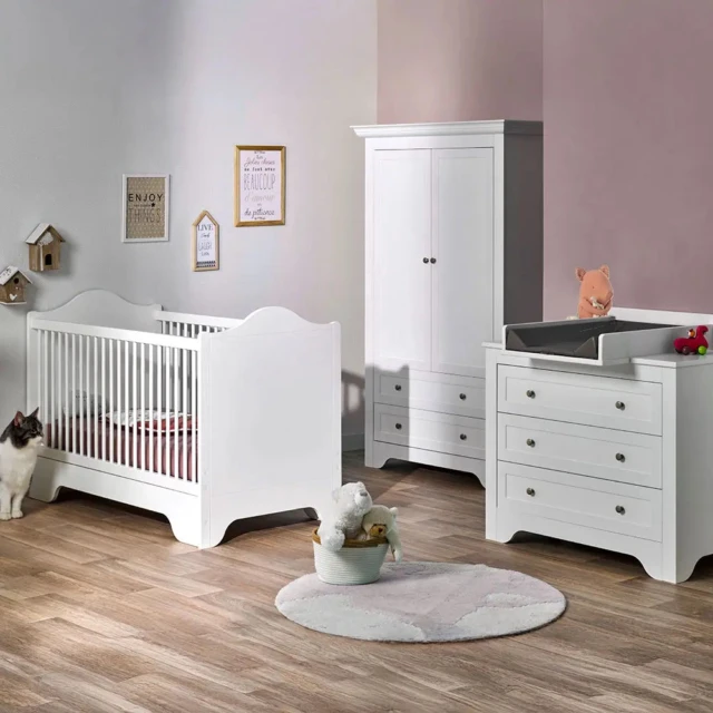 L’Atelier BABY’SPHERE - Chambre complète élégante et mobilier blanc SELECT