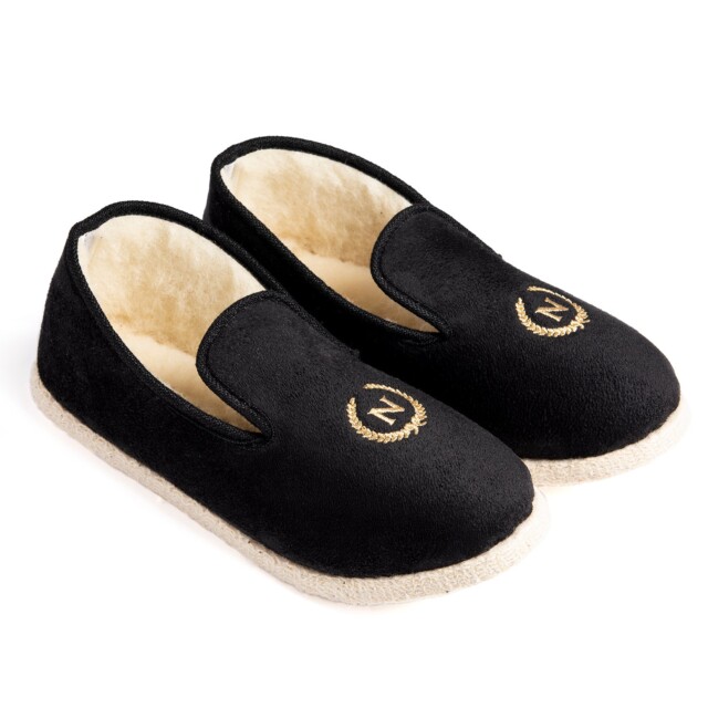 Maison Broussaud - Chaussons Napoléon noirs