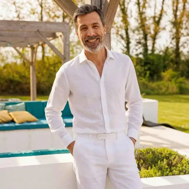 PALÂBA - Chemise en lin blanc homme | Intemporelle