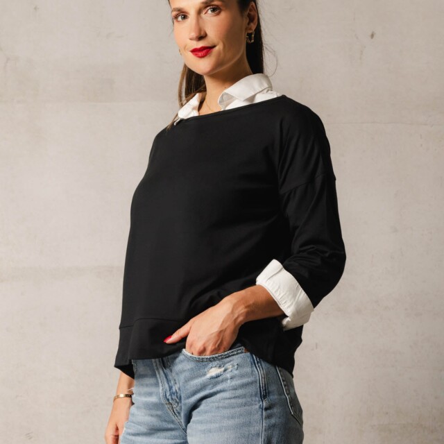 Thelma Rose - Sweat sans capuche Cléa – T3 (42/44) / Rouge