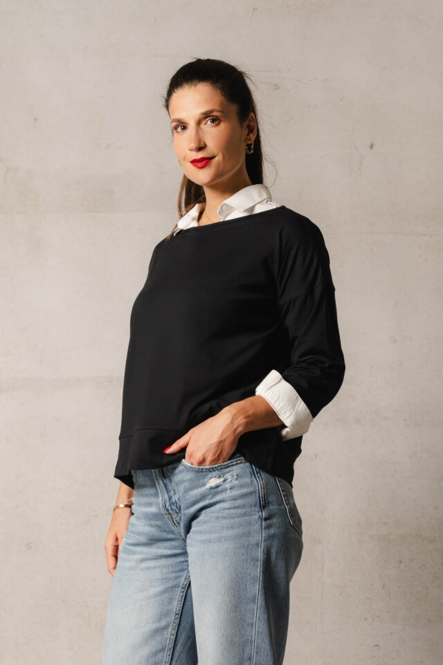 Thelma Rose - Sweat sans capuche Cléa – T3 (42/44) / Rouge