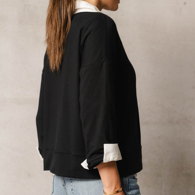 Thelma Rose - Sweat sans capuche Cléa – T3 (42/44) / Noir