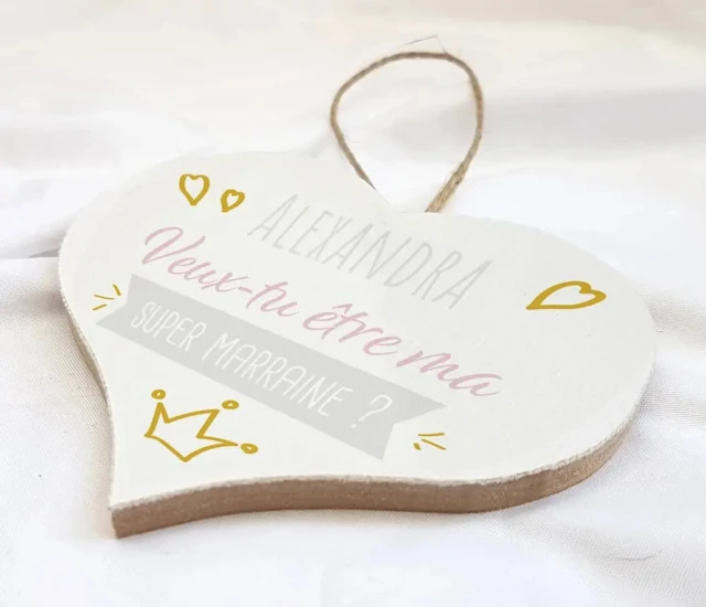 Atelier Baby’Sphère - Petit coeur pour te demander d'être marraine ou parrain