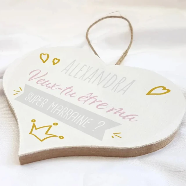 Atelier Baby’Sphère - Petit coeur pour te demander d'être marraine ou parrain